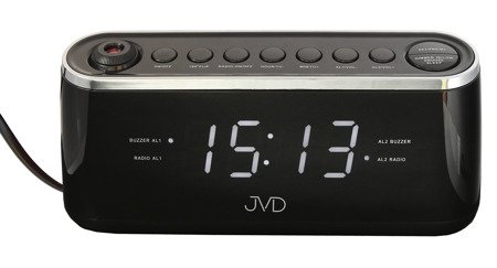 Budzik JVD sieciowy PROJEKTOR RADIO 21,5 cm SB97.3